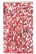 J-Line gordijn Vierkant - kunststof - rood