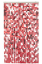 J-Line gordijn Vierkant - kunststof - rood