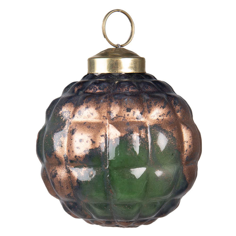 Kerstbal Ø 7 cm Groen Glas Kerstdecoratie