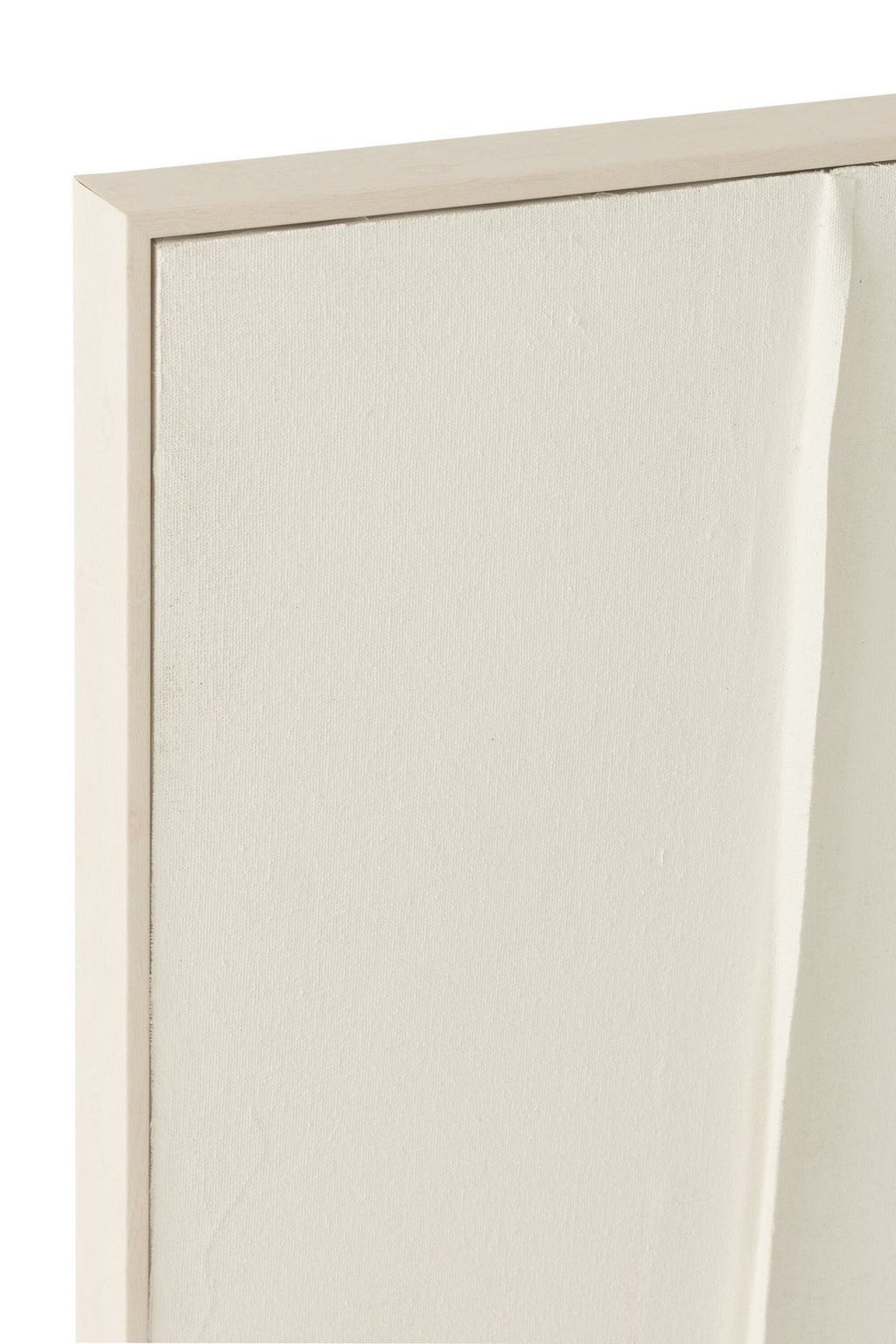 J-Line schilderij Log - canvas/dennenhout - wit