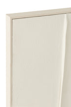 J-Line schilderij Log - canvas/dennenhout - wit