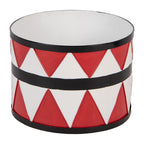 Kerstdecoratie Trommel Ø 47/ Ø 39 / Ø 31 cm Wit Rood Metaal
