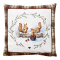 Sierkussen 45x45 cm Bruin Polyester Eekhoorn