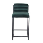 Bar stool Design stool 75 cm Velvet Tony - Velvet Dark Green