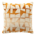 Dutch Decor RIO - Kussen 45x45 cm - Gouden Oker - Oranje, wit