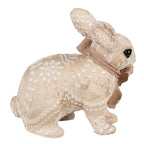 Decoratie Beeld Konijn 26x15x23 cm Beige Textiel