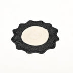 Houtskoolpolyester gevlochten placemat – moderne eetmat