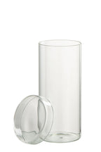 J-Line voorraadpot Lisa - glas - transparant - large