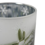 Theelichthouder skigroen medium 12cm