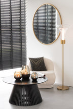J-Line Staanlamp Led Goud Metaal Transparant