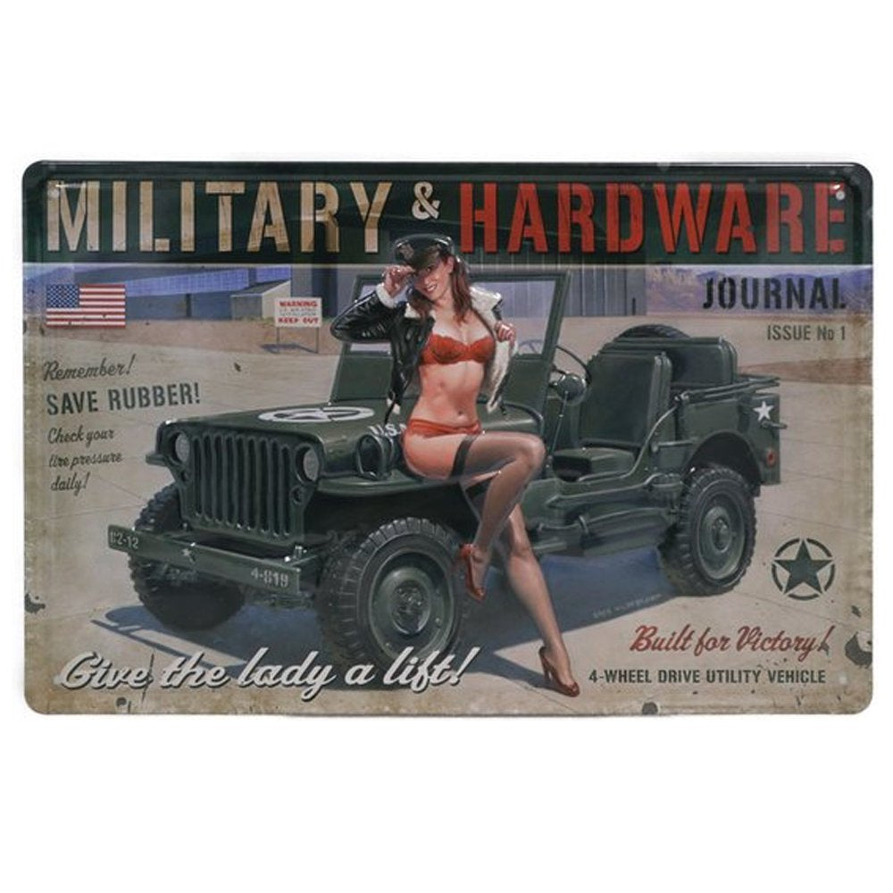 MilitaryRetro Wandbord 20x30