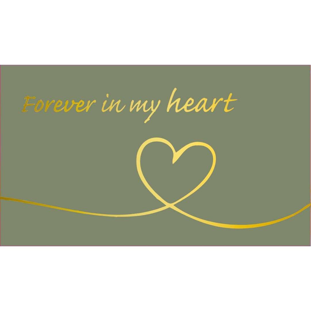 Rouwkaart - "Forever in my heart" - 20 Stuks