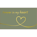 Rouwkaart - "Forever in my heart" - 20 Stuks