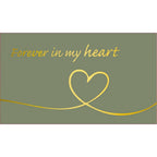 Rouwkaart - "Forever in my heart" - 20 Stuks