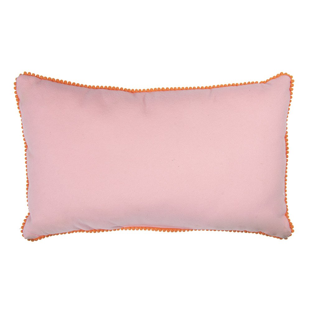Sierkussen 50x30x4 cm Roze Polyester