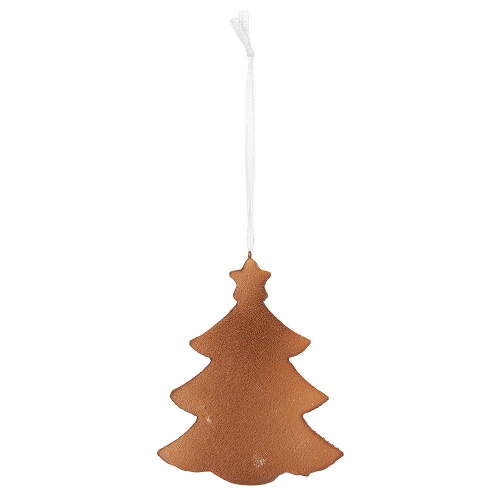 Kersthanger Kerstboom 9x1x10 cm Wit Kunststof
