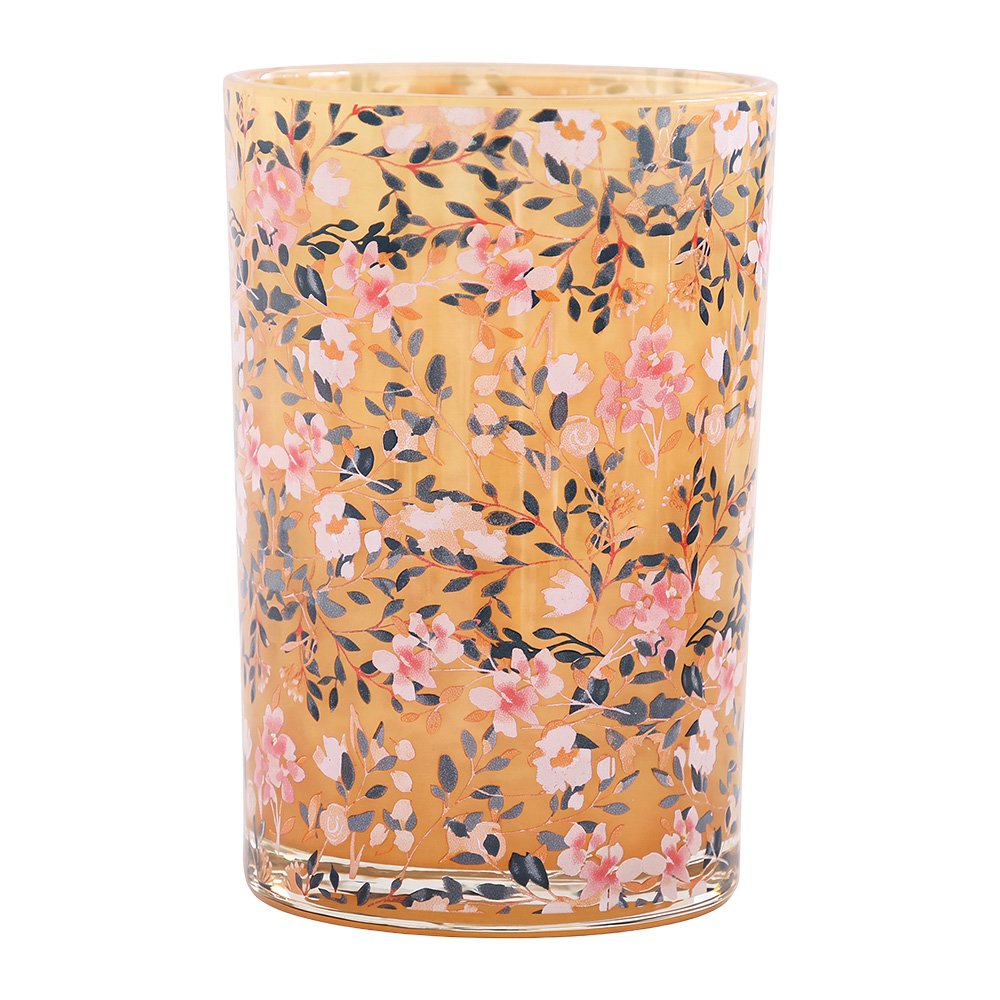 Waxinelichthouder Roze Glas
