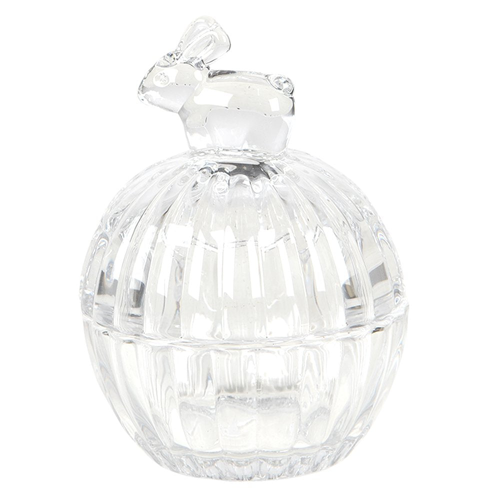 Glazen potje Konijn 8x8x11 cm Glas Potje