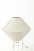 J-Line hanglamp Ufo Raffia - wit - groot