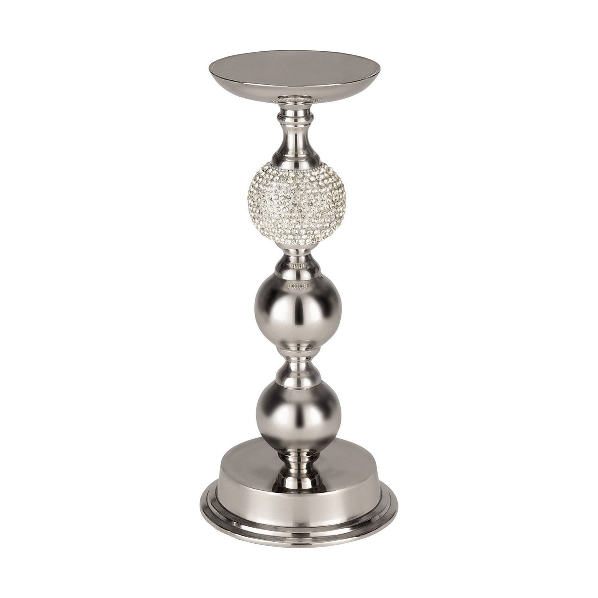 Kandelaar Kisyk Zilver 15x36 cm