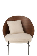 J-Line Loungestoel Multiplex/Metaal Bruin/Beige