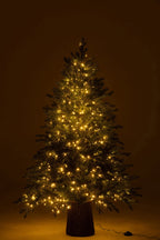 J-Line kerstboom 600 Led Houten Basis - kunststof - groen
