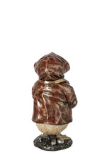 J-Line decoratie Eend - polyresin - koper - small