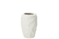 J-Line vaas Mirena - keramiek - wit - small - 32 cm hoog