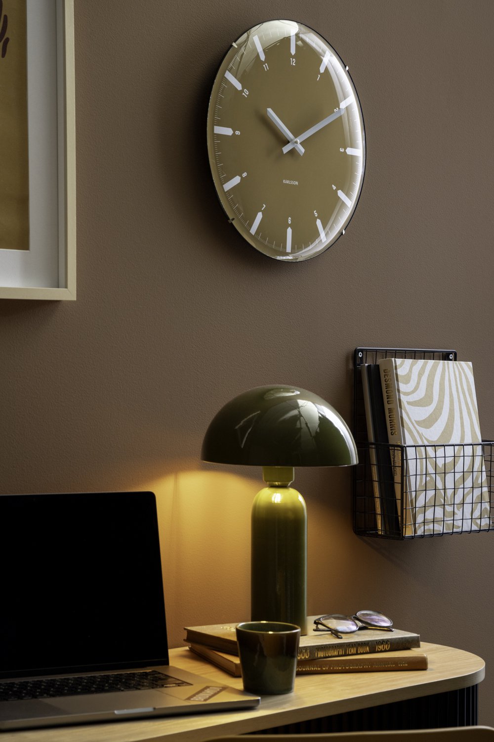 Wandklok Realista Dome