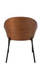 J-Line Stoel Lone Multiplex/Metaal Bruin/Beige
