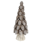 Decoratie Beeld Kerstboom Ø 7x19 cm Bruin Kunststof