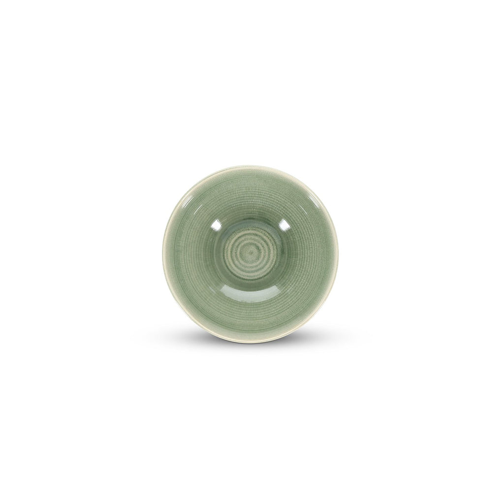 Schaal 18xH9cm groen Cameo