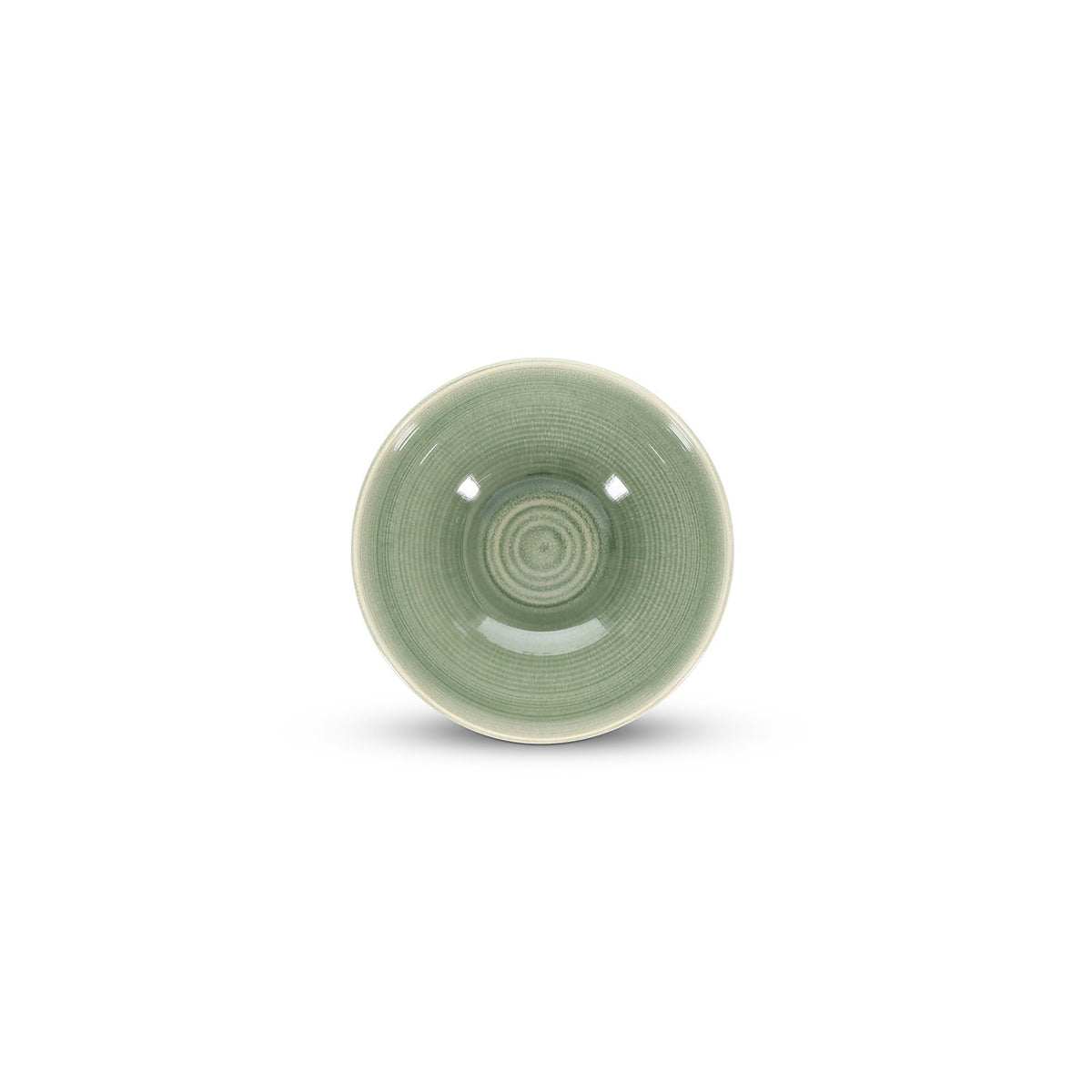 Schaal 18xH9cm groen Cameo