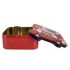 Bewaarblik 19x15x7 cm Rood Metaal
