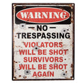 Tekstbord 20x25 cm Wit IJzer Wandbord
