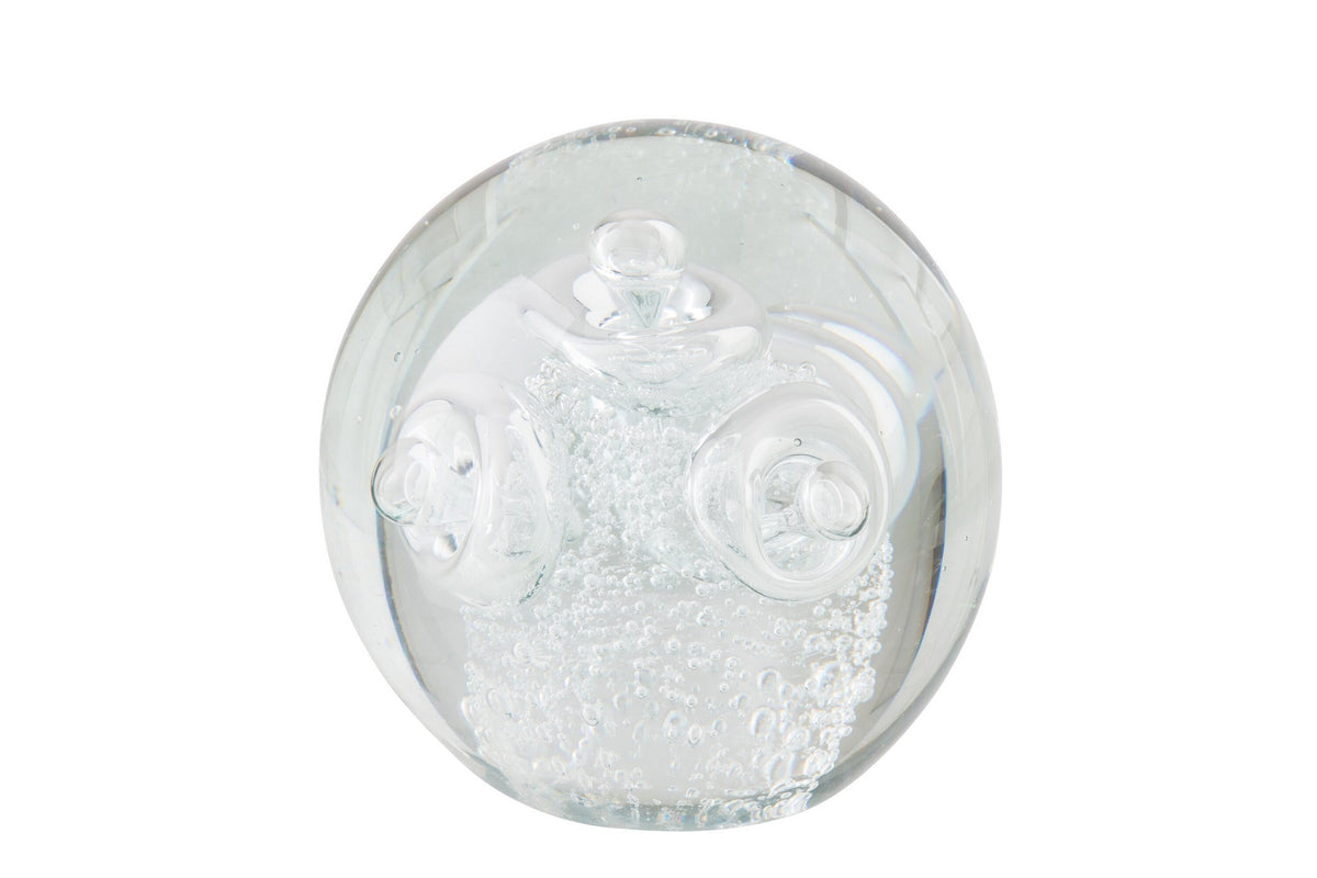 J-Line presse-papier Ringen - glas - transparant - L