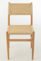 J-Line Stoel Lap Beukenhout/Touw Naturel