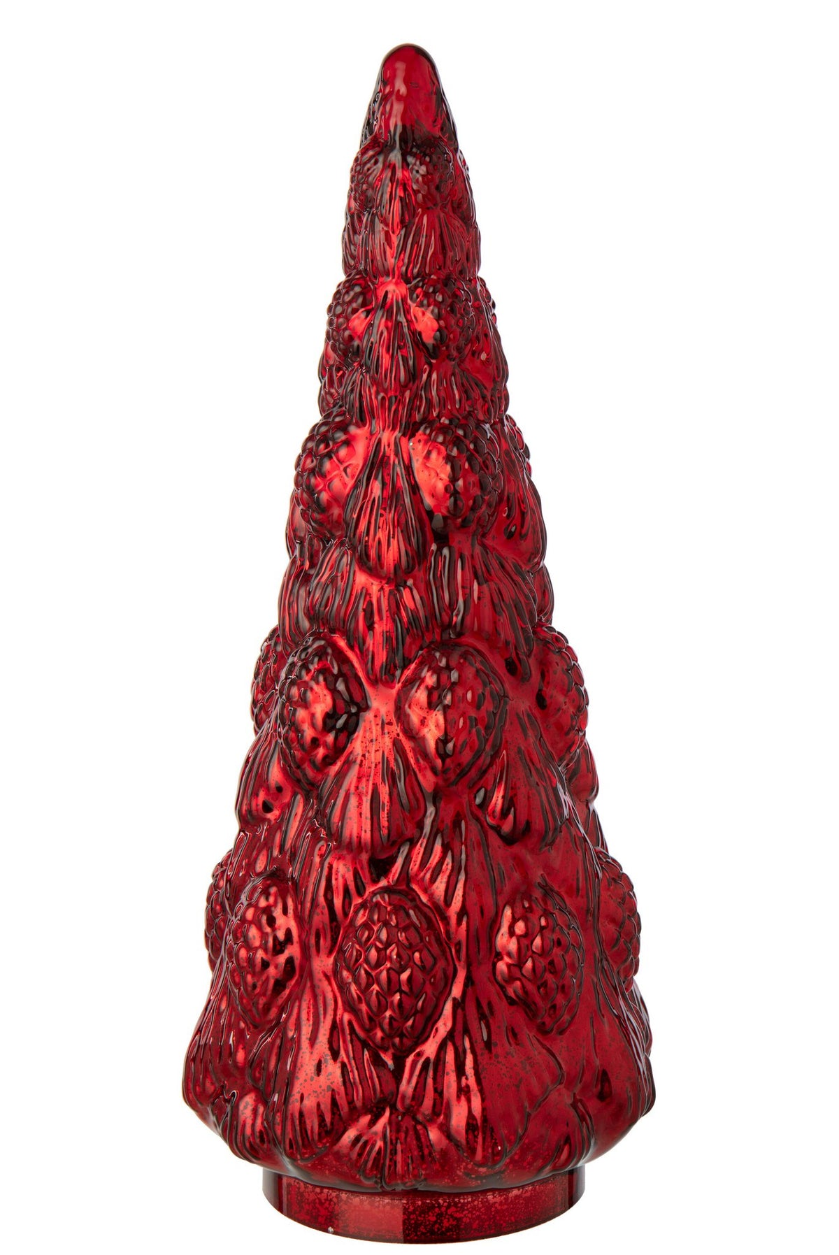 J-Line kerstboom - glas - rood