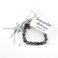 Sneeuwvlok Obsidiaan armband