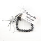 Sneeuwvlok Obsidiaan armband