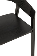 J-Line Stoel Naga Essenhout/Touw Zwart