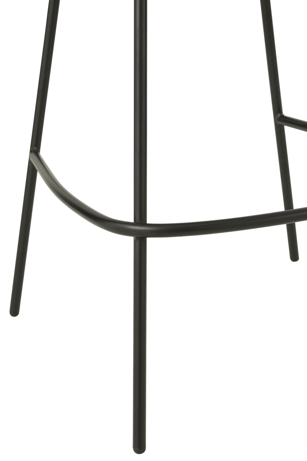 J-Line barkruk - ijzer - grijs/zwart