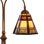 Tiffany Tafellamp 48x19x64 cm Bruin Glas
