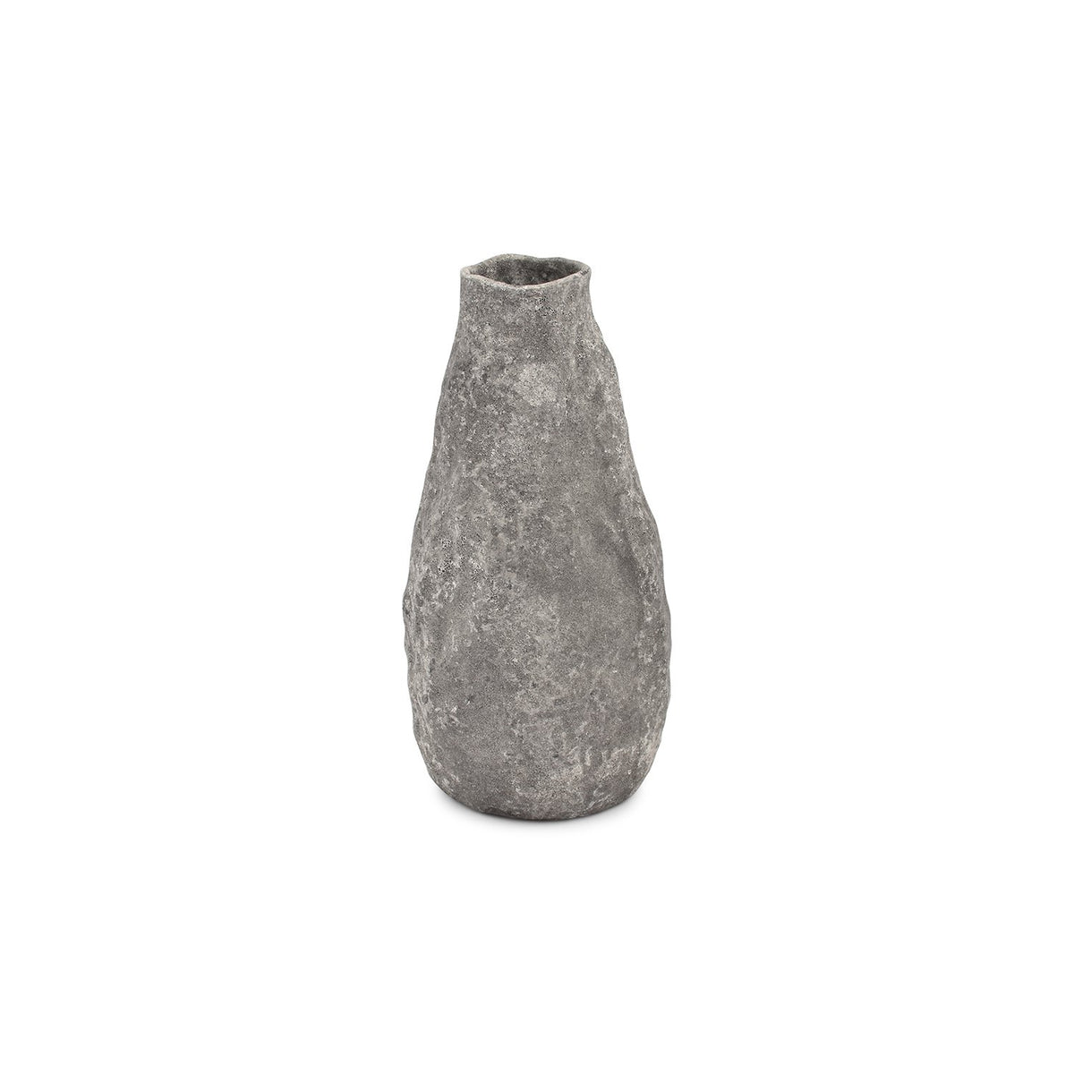 Vaas 17xH33,5cm antraciet Cave