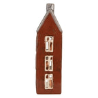 Waxinelichthouder Huis 10x7x26 cm Bruin Keramiek