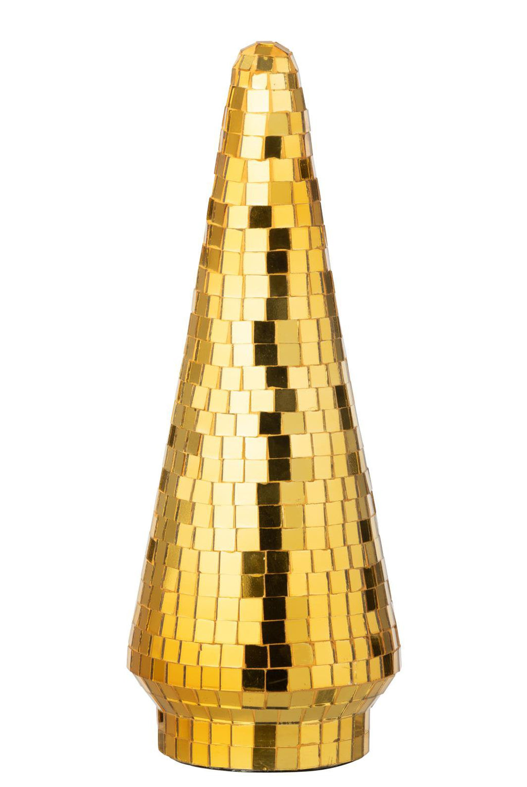 J-Line decoratie Boom Spiegel - glas - geel - L