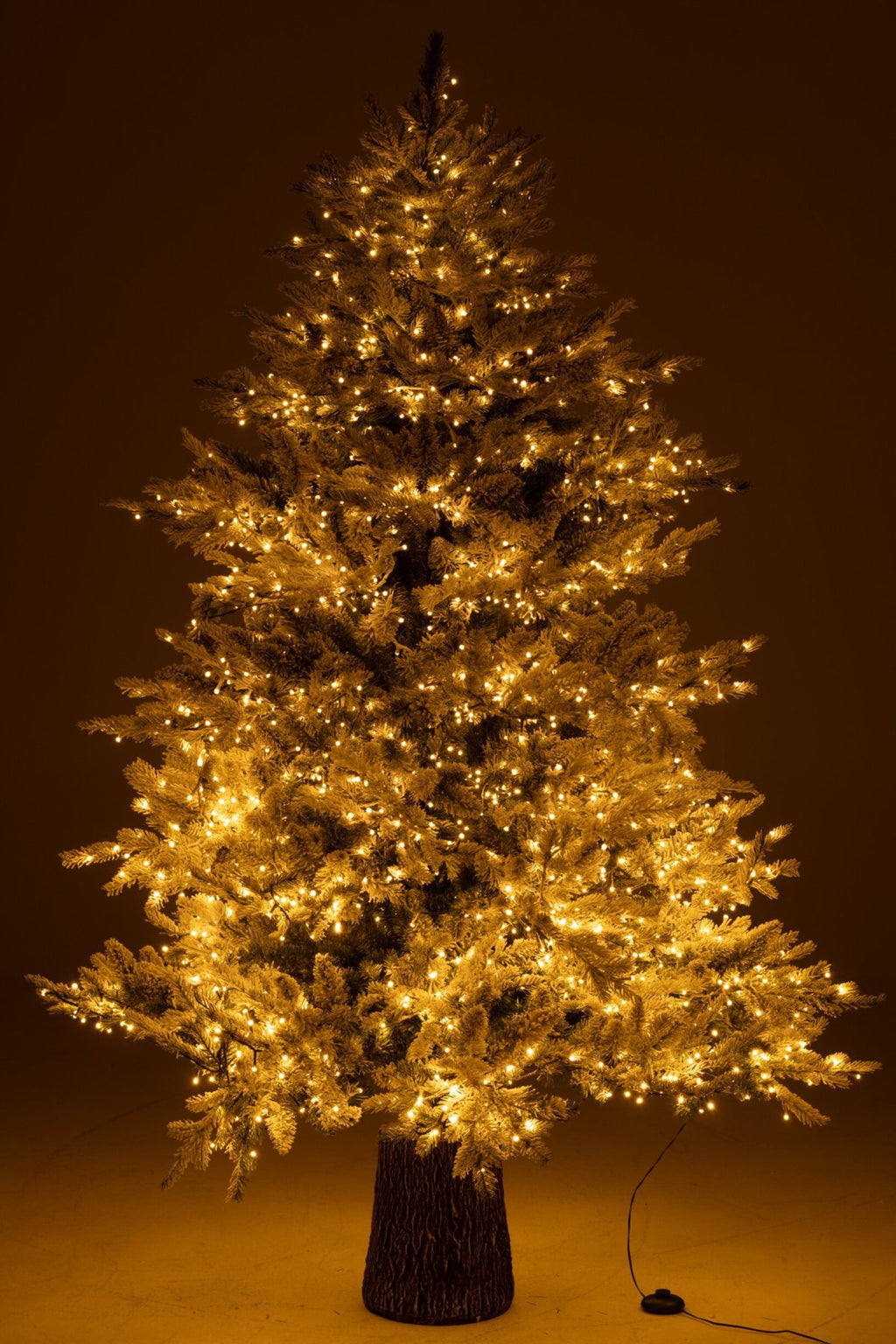 J-Line kerstboom + sneeuw 3000 LED - kunststof - wit