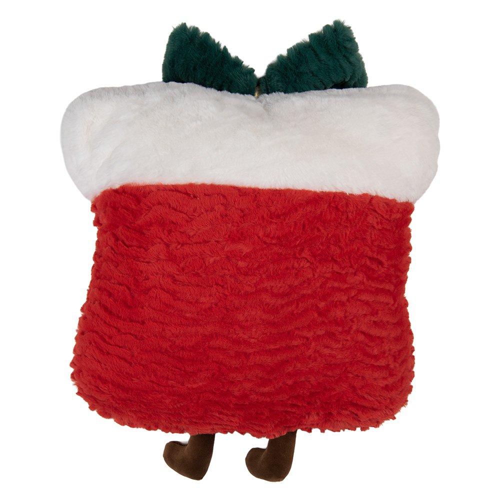 Sierkussen Cadeau 35x7x35 cm Rood Polyester