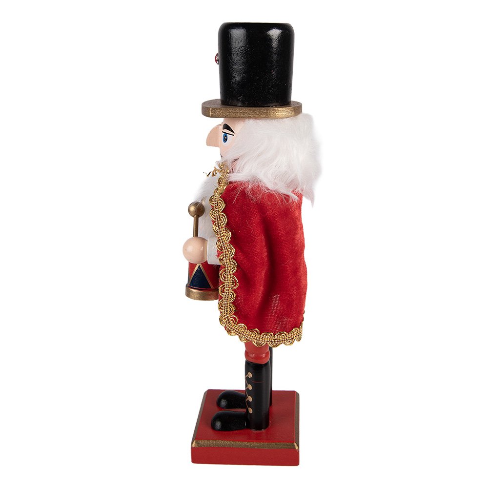 Kerstdecoratie Beeld Notenkraker 7x6x25 cm Rood Hout