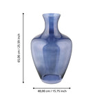 Vaas Longkali Blauw 40x65 cm